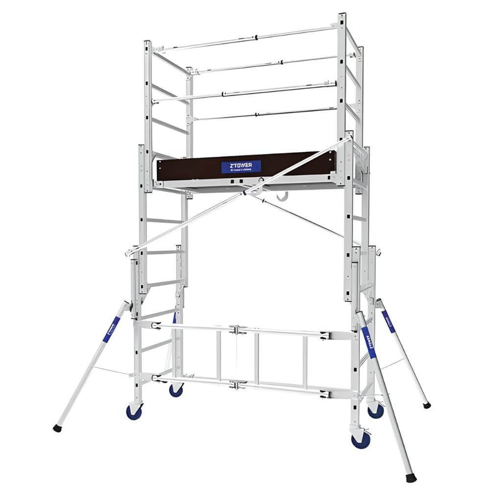 Échafaudage télescopique Z'Tower Tubesca Comabi en aluminium fabriqué en France