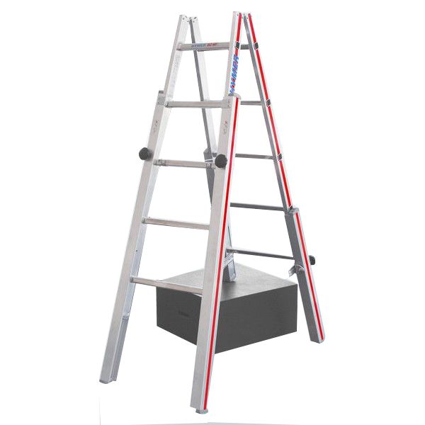 Escabeau/Échelle CrossXStep droite 2 en 1, 8' de LITE