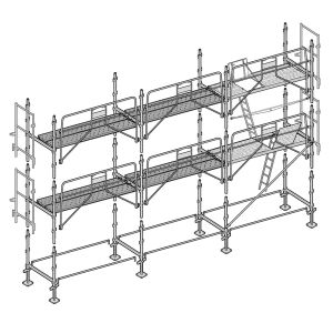 Échafaudage Altrad Façadier 60 m²