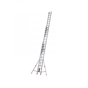 Échelle usage ultra intensif coulissante 3 plans avec corde