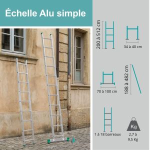 Échelle Aluminium simple