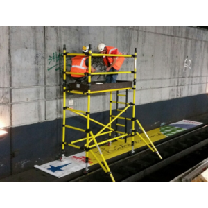 Échafaudage roulant en fibre 2,50m x 0,85m