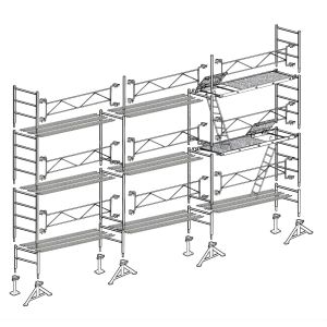 Échafaudage Altrad 49 Maçon 70 m² 