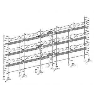 Échafaudage Altrad 49 Maçon 128 m² 
