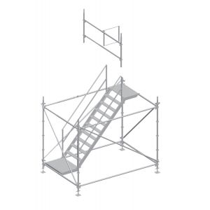Tour escalier 3x2m - Volée aluminium (0,90m)