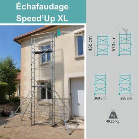 &Eacute;chafaudage Roulant Speed Up XL Centaure - Aluminium