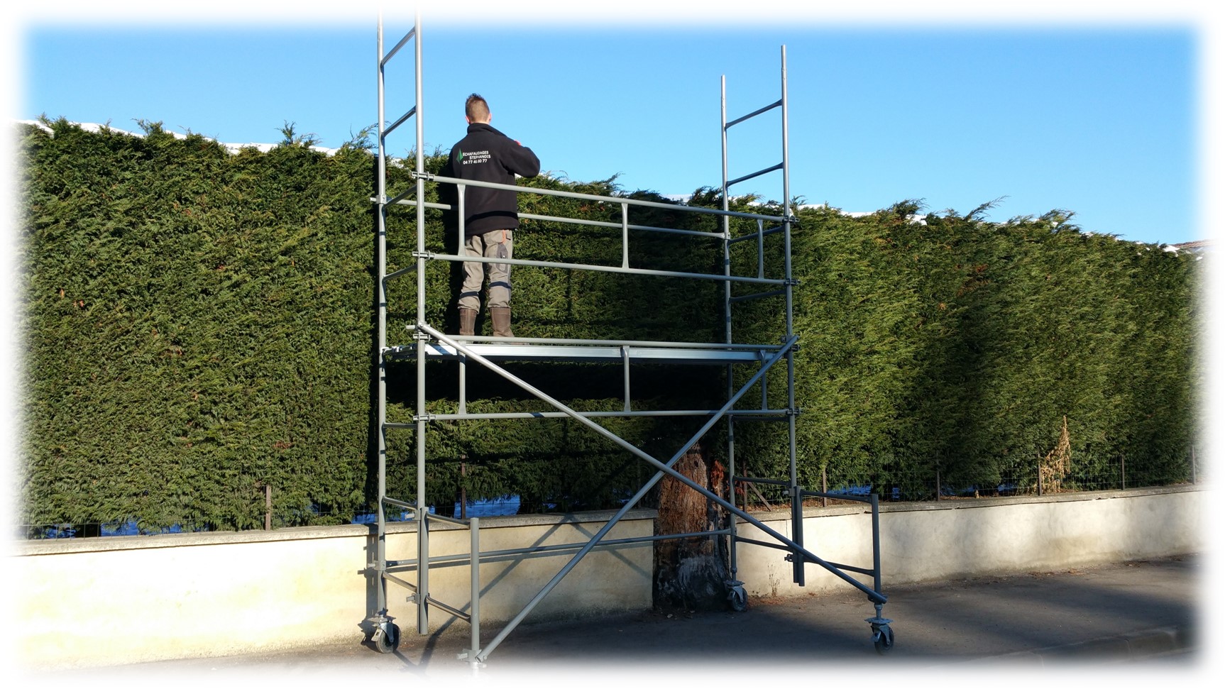 échafaudage de jardin fabriqué dans notre usine de Saint-Étienne