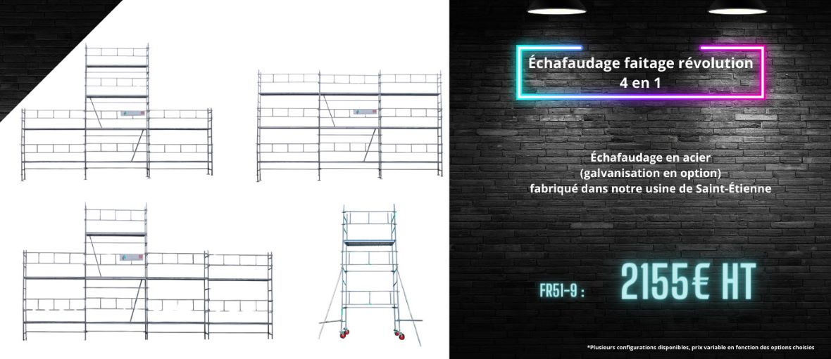 échafaudage faitage révolution 4en1